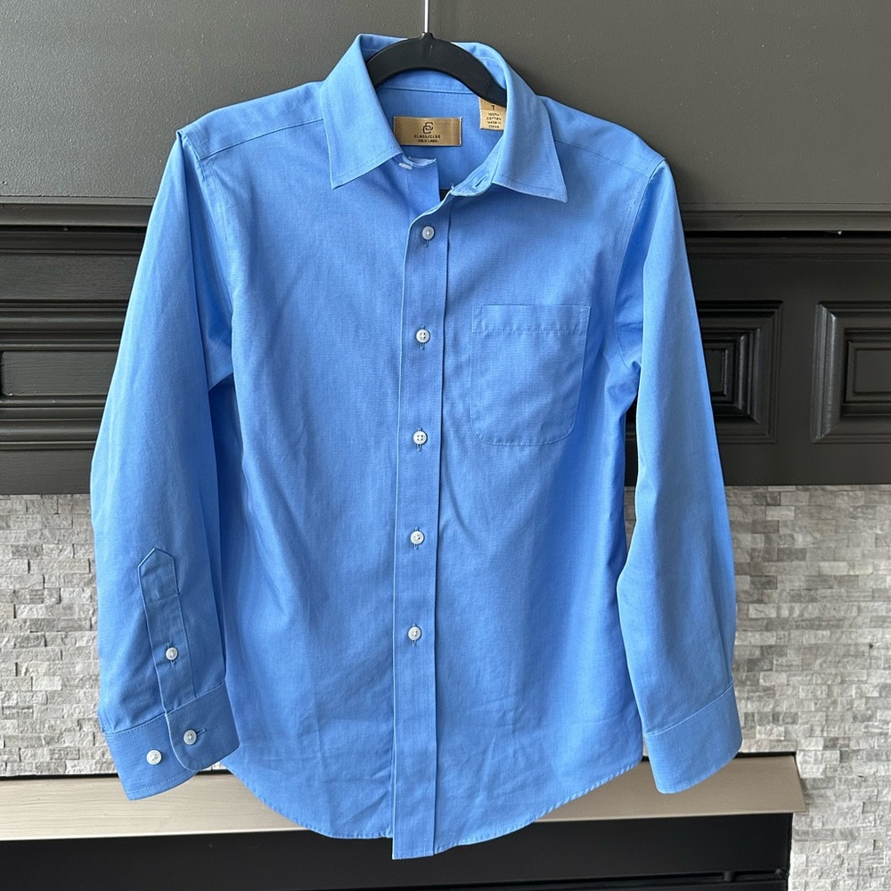 Boys solid dress shirt